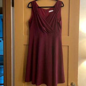 Wine colored cocktail or party dress